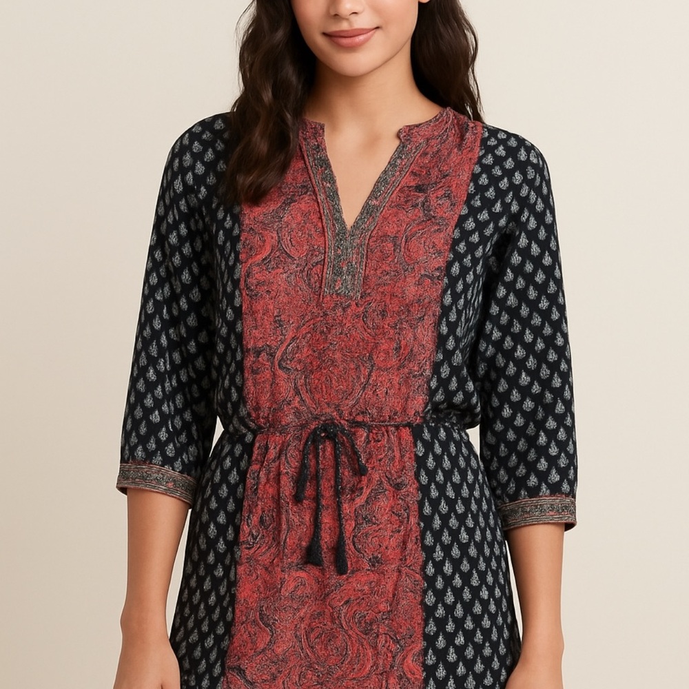 Ulla Johnson Patchwork Tunic/Dress. Size 4